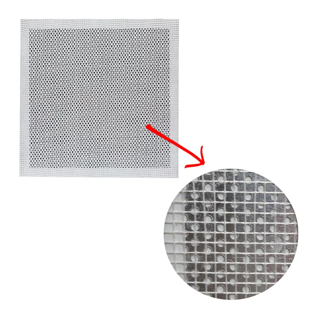 2 PC Wall Patch Fix Drywall Hole Repair Ceiling Plaster Damage Metal Mesh 4x4"