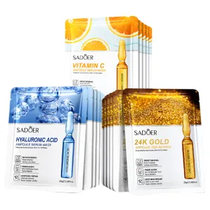 5 / 10 Piece 24K Gold Hyaluronic Acid Face Masks