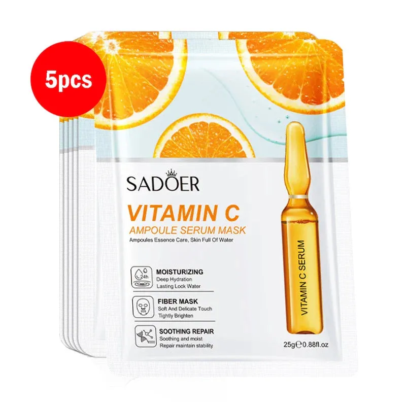 5 / 10 Piece 24K Gold Hyaluronic Acid Face Masks