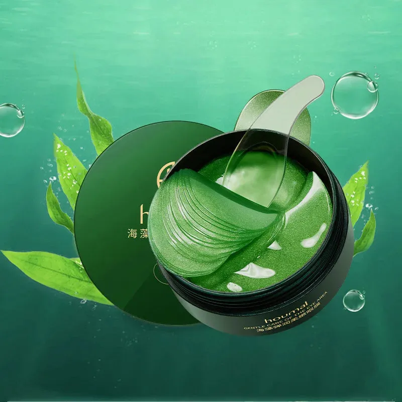 60 Piece Seaweed 24K Golden Crystal Eye Mask Anti Aging Moisturizing Anti Dark Circles