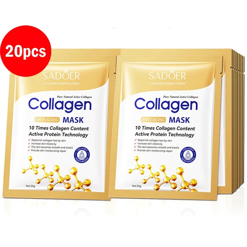 Collagen Face Mask Set Firming Moisturizing Brightening