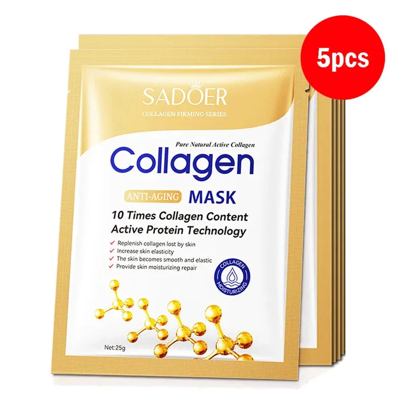 Collagen Face Mask Set Firming Moisturizing Brightening