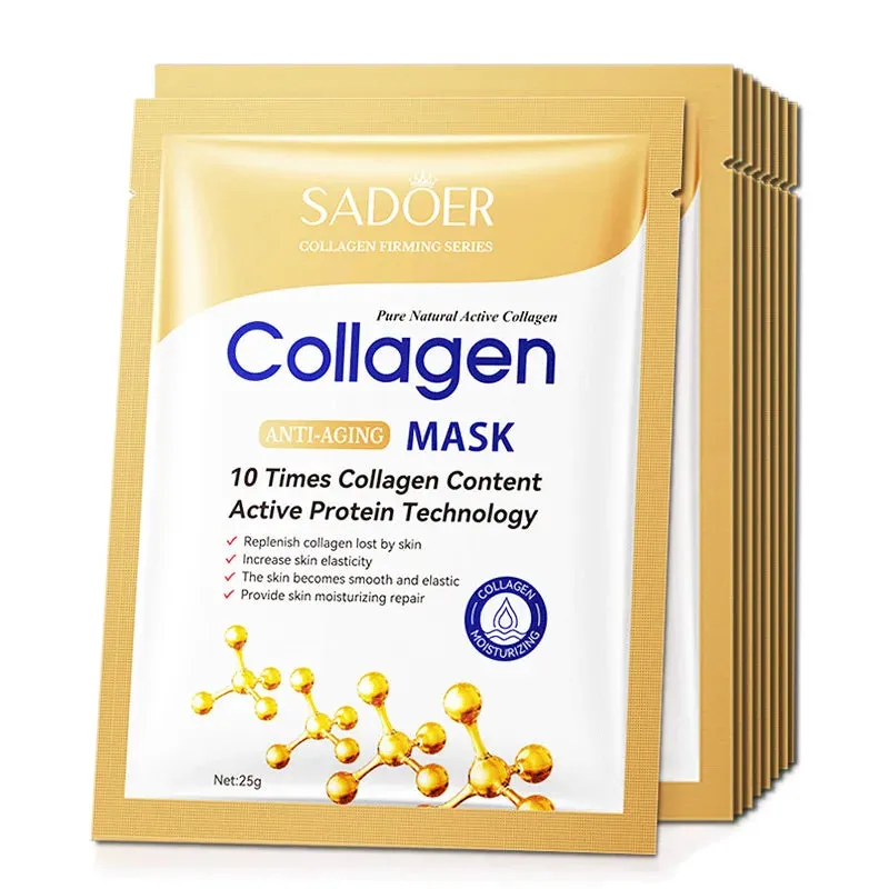 Collagen Face Mask Set Firming Moisturizing Brightening