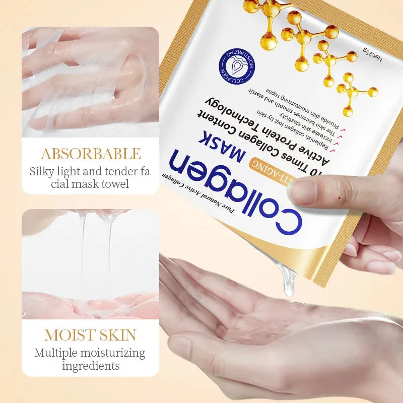Collagen Face Mask Set Firming Moisturizing Brightening