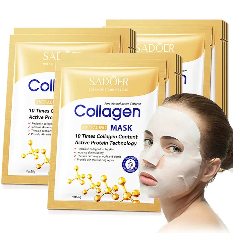 Collagen Face Mask Set Firming Moisturizing Brightening