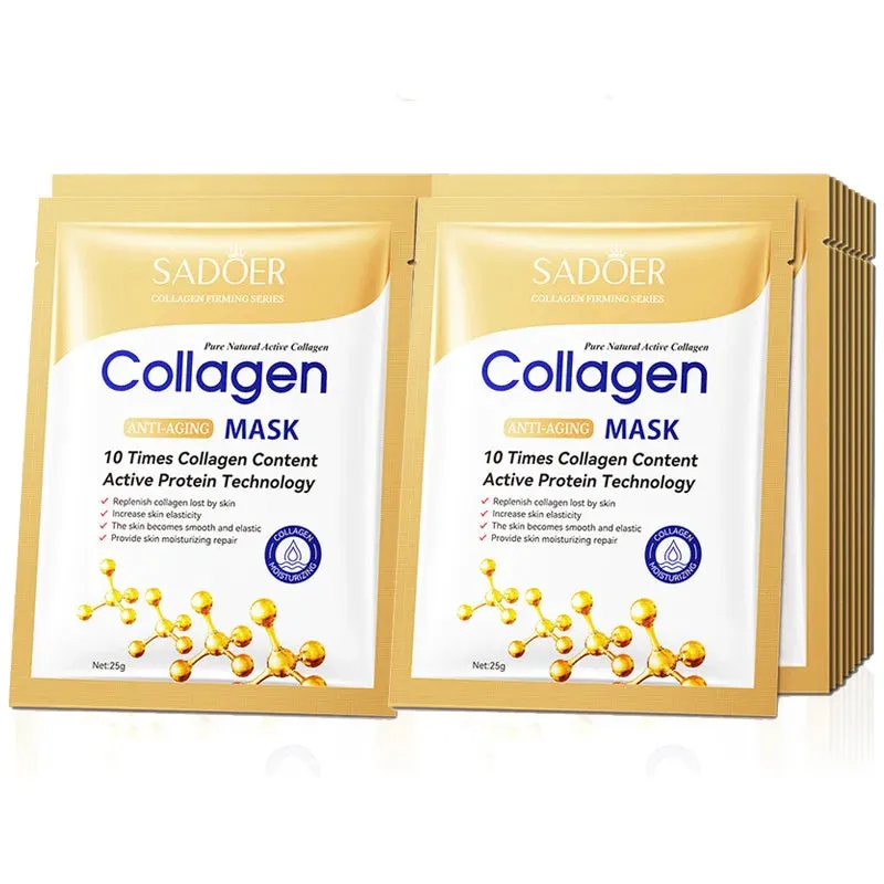 Collagen Face Mask Set Firming Moisturizing Brightening