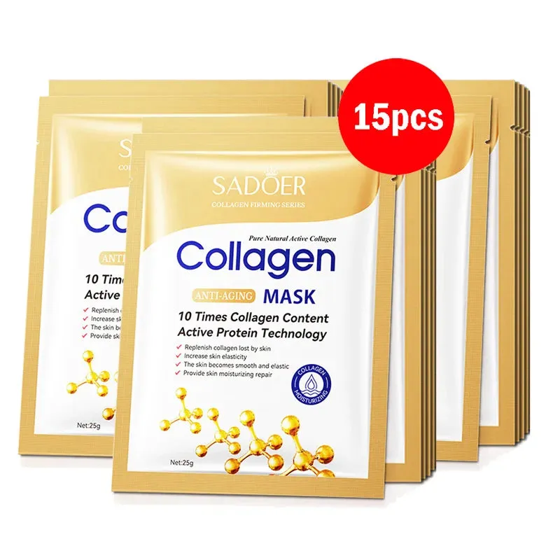 Collagen Face Mask Set Firming Moisturizing Brightening