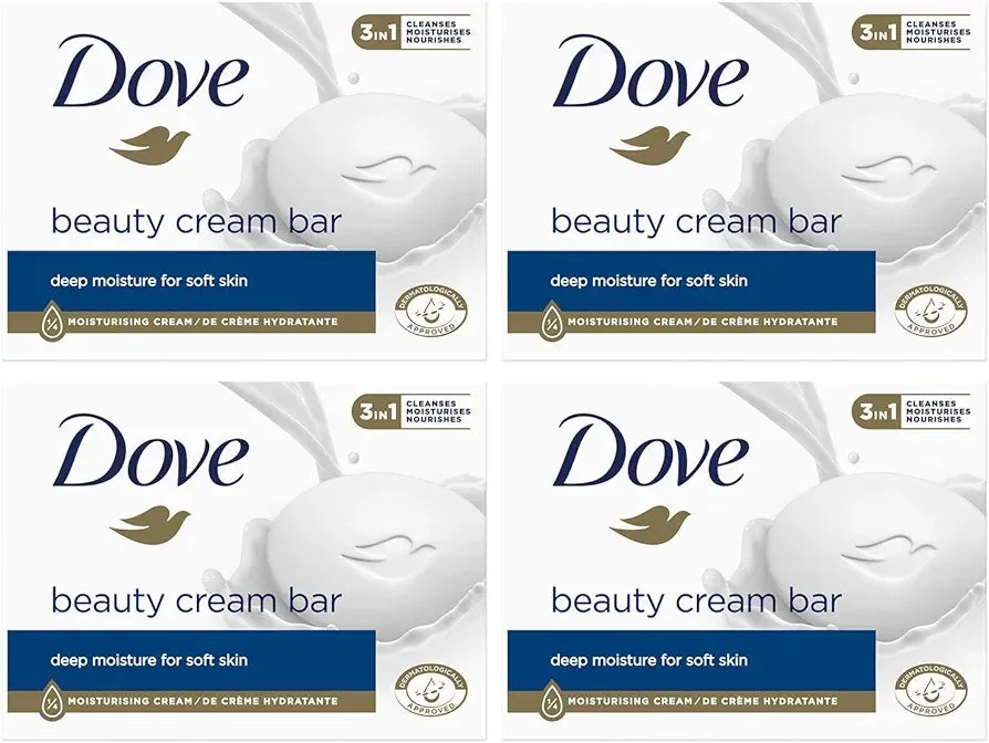 DOVE BEAUTY CREAM BODY BAR (PACK OF 4)- DEEP MOISTURE