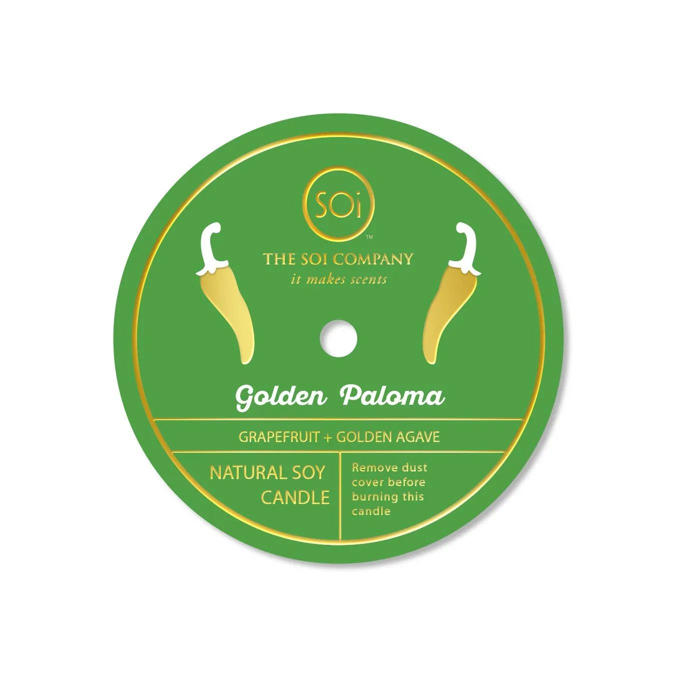 Golden Paloma Yellow Pepper Confetti Candle