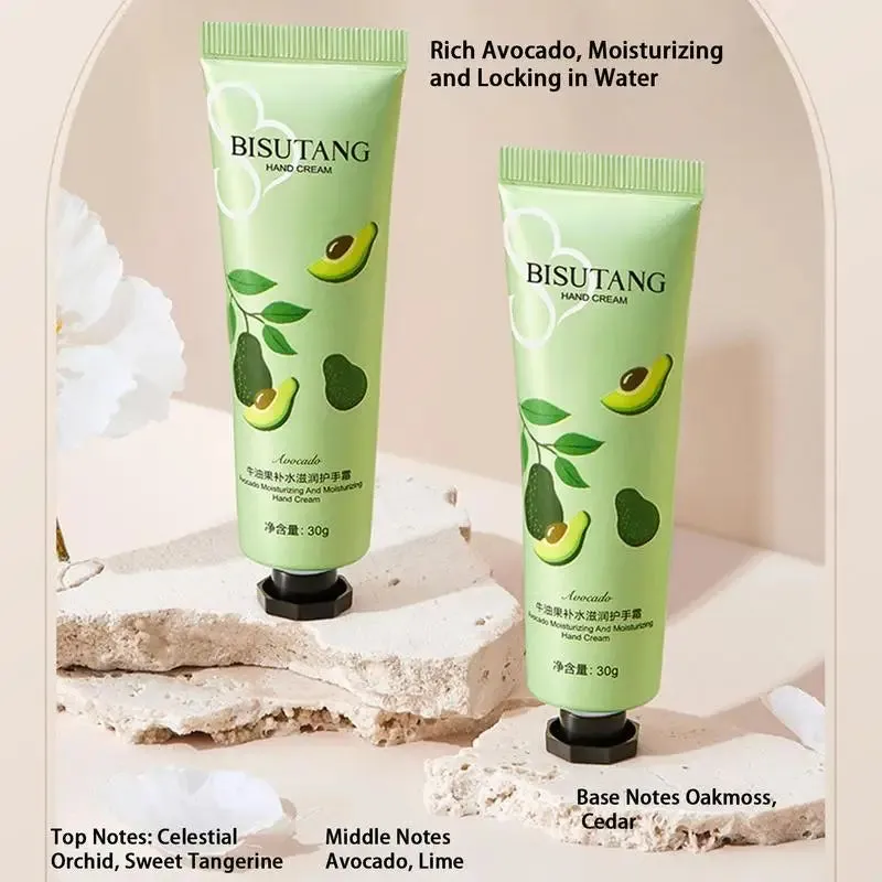Moisturizing Fragranced Hand Cream Dry Skin Moisturizer Chamomile Peach Avocado Hand Cream For Men And Women