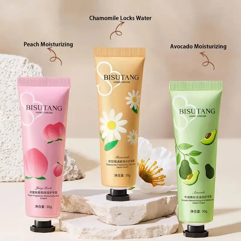 Moisturizing Fragranced Hand Cream Dry Skin Moisturizer Chamomile Peach Avocado Hand Cream For Men And Women