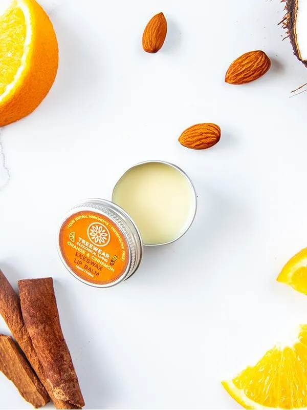Orange and Cinnamon Beeswax Lip Balm