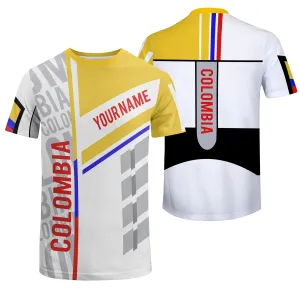 Unisex Customized Colombia T-Shirt 100% Polyester- Personalized Premium T-Shirt